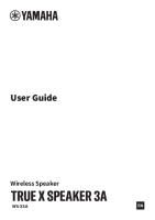 Yamaha WS-X3A - Owners manual 